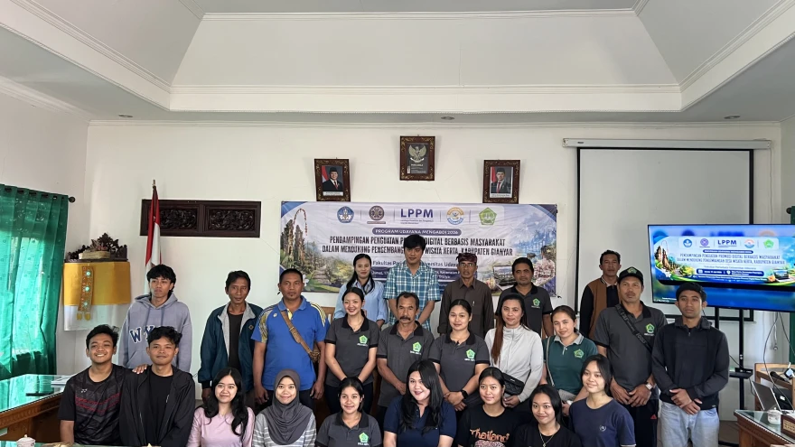 Universitas Udayana Laksanakan Pendampingan Penguatan Promosi Digital Berbasis Masyarakat di Desa Wisata Kerta