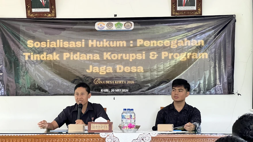 Sosialisasi Hukum : Pencegahan Tindak Pidana Korupsi dan Program Jaga Desa